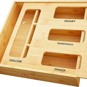 bamboo bag storage organizer