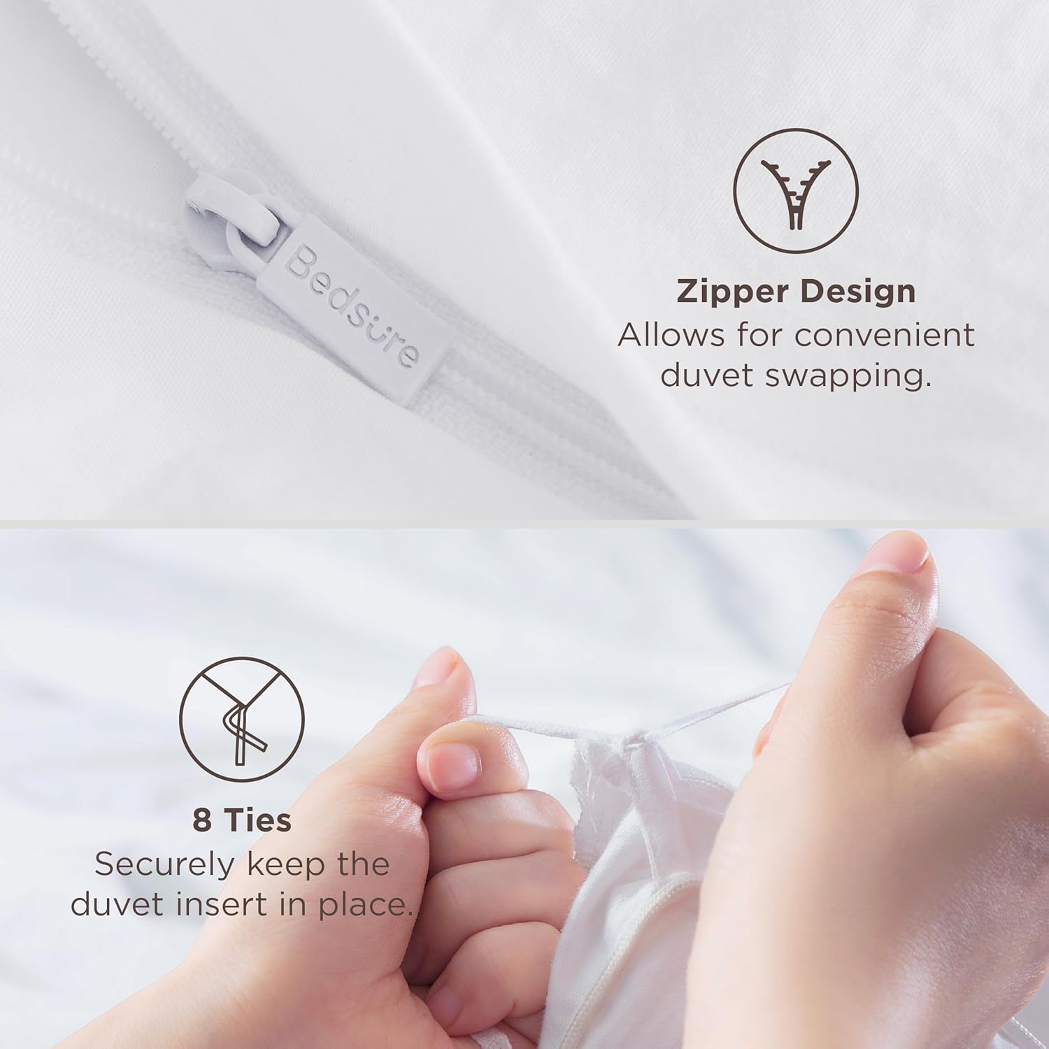 Zipper Closure Duvet Cover - Image 2