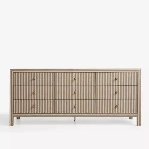 striped dresser
