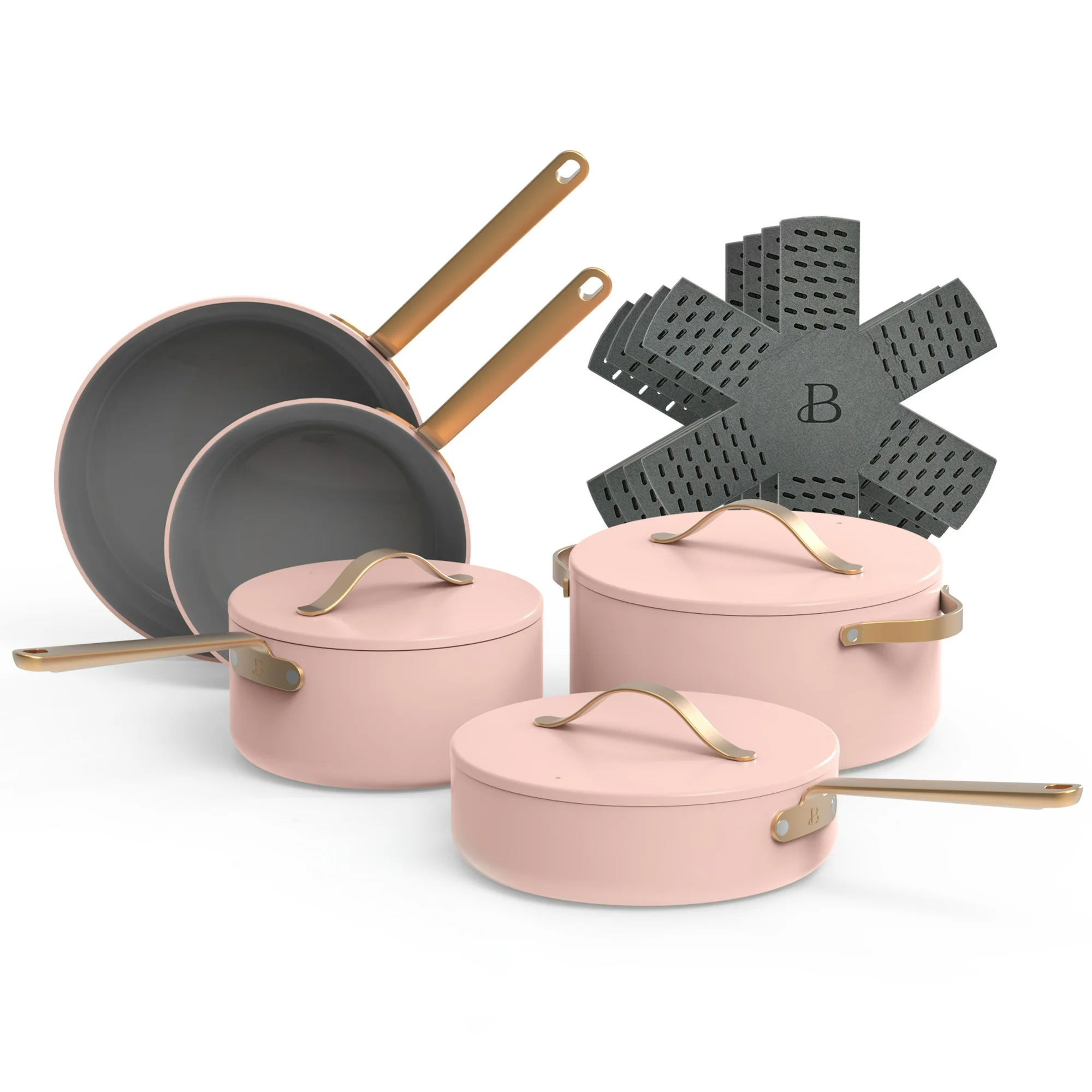 Beautiful 12pc Ceramic Non-Stick Cookware Set - 10 Colors - Image 3