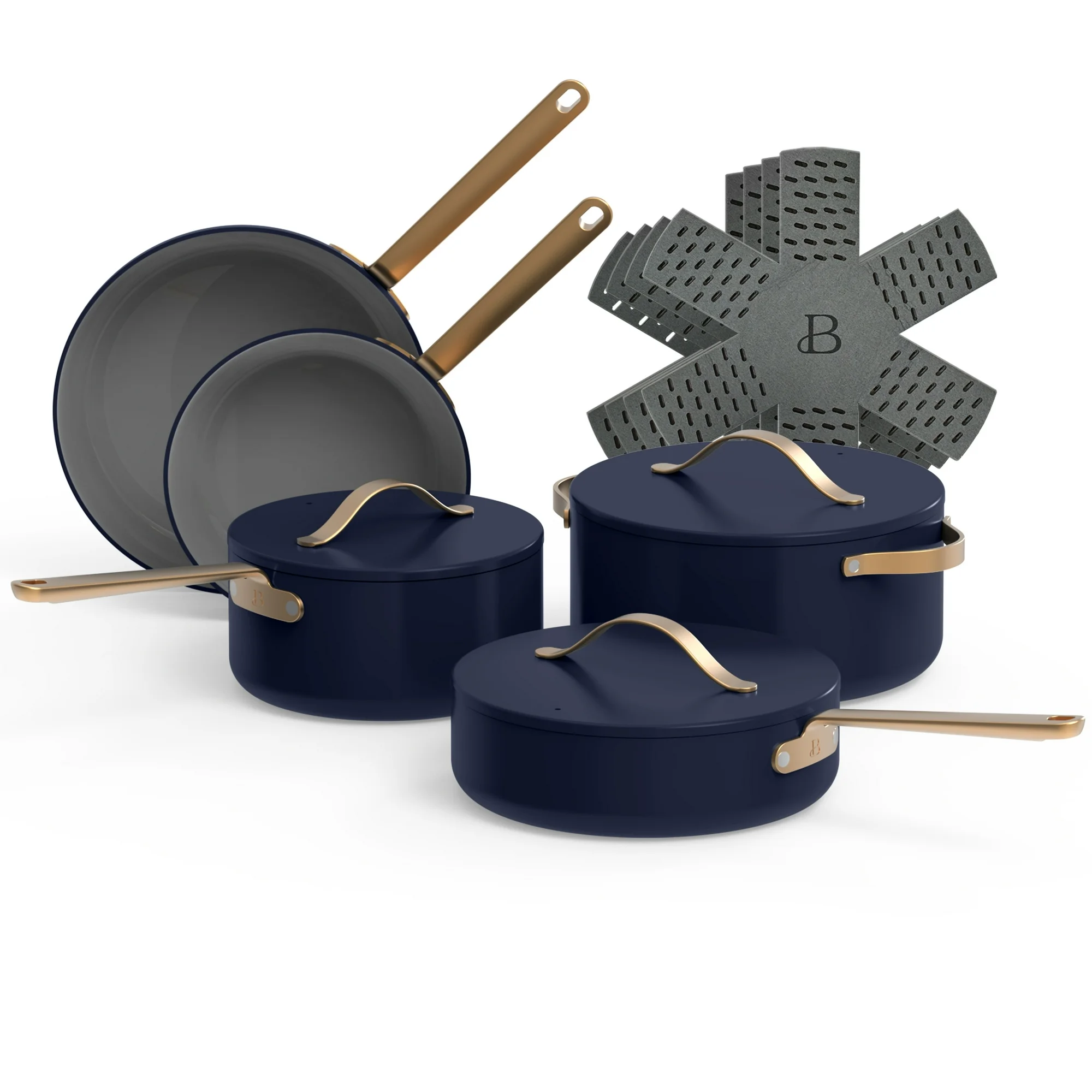 Beautiful 12pc Ceramic Non-Stick Cookware Set - 10 Colors - Image 9