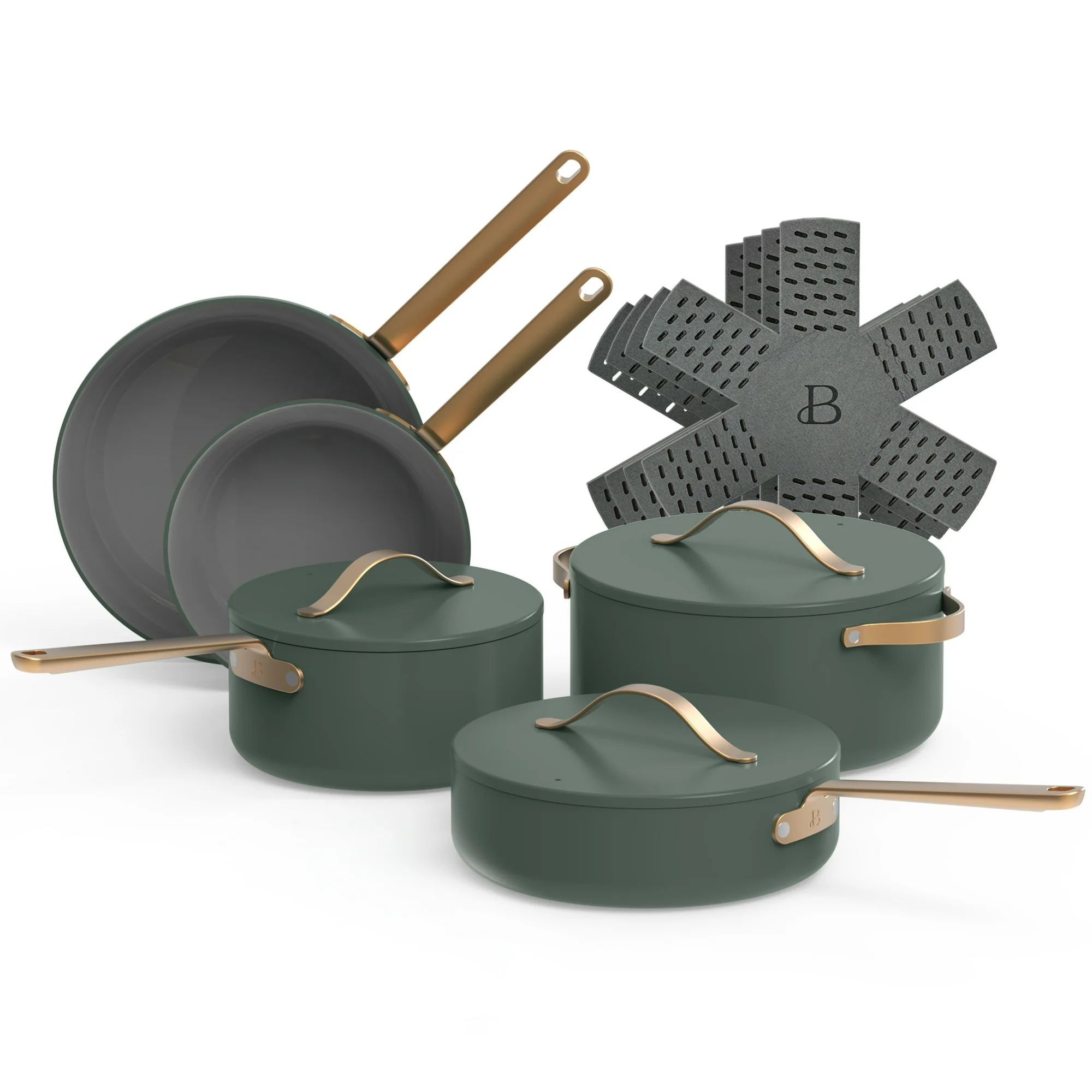 Beautiful 12pc Ceramic Non-Stick Cookware Set - 10 Colors - Image 10