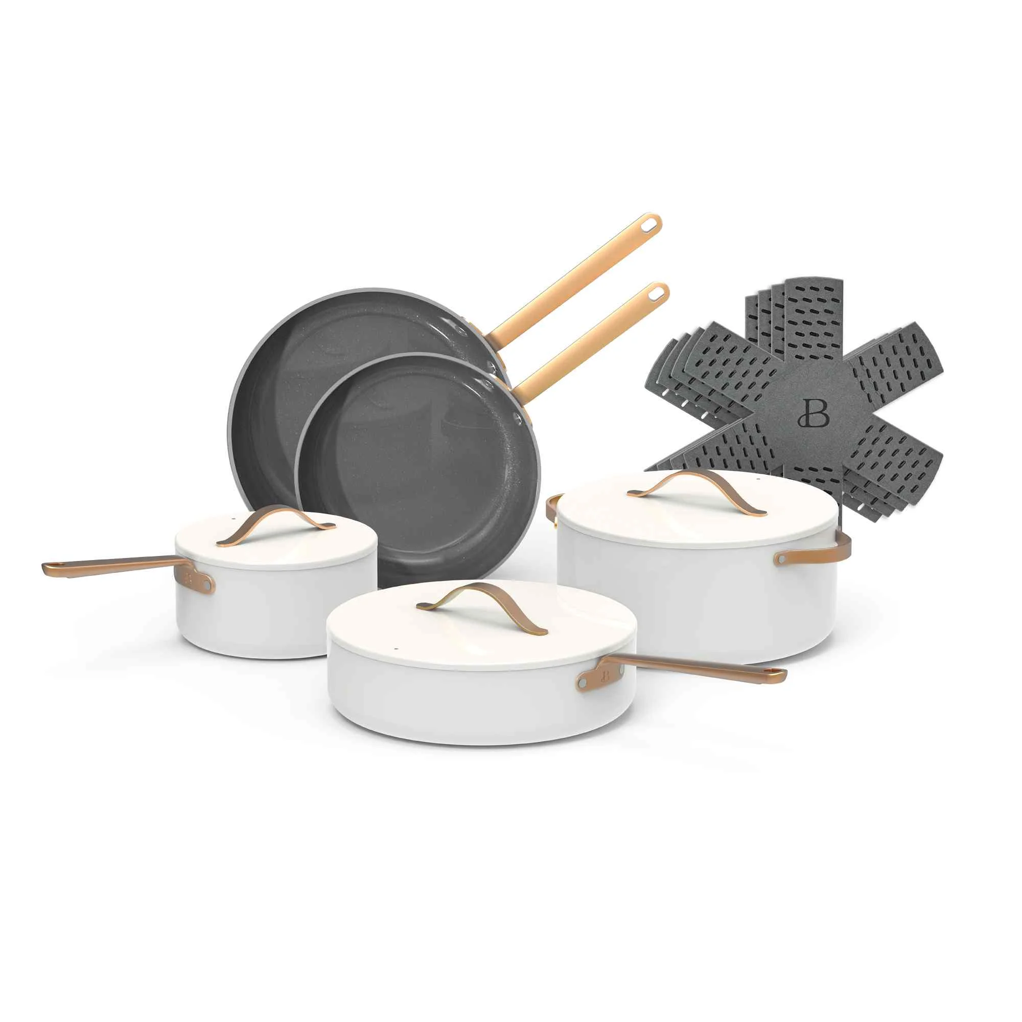 Beautiful 12pc Ceramic Non-Stick Cookware Set - 10 Colors - Image 11