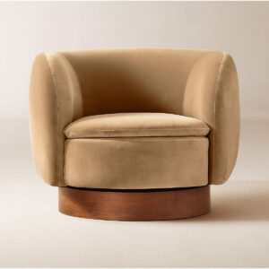 swivel barrel chair CB2
