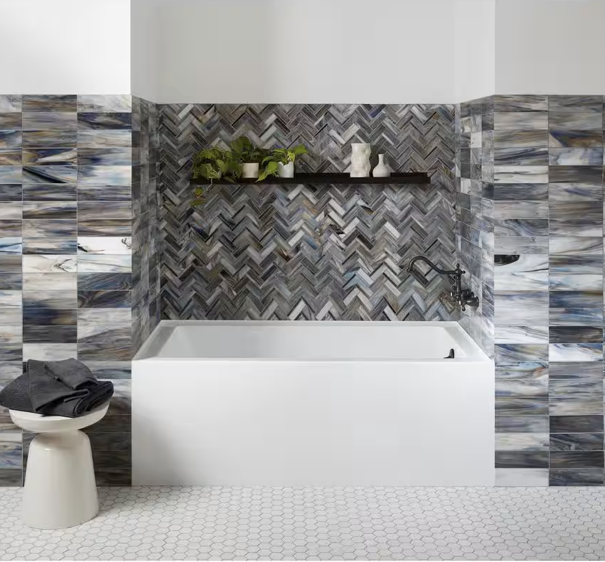 Modern Alcove Soaking Tub 60" - Image 3