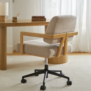 Boucle desk chair