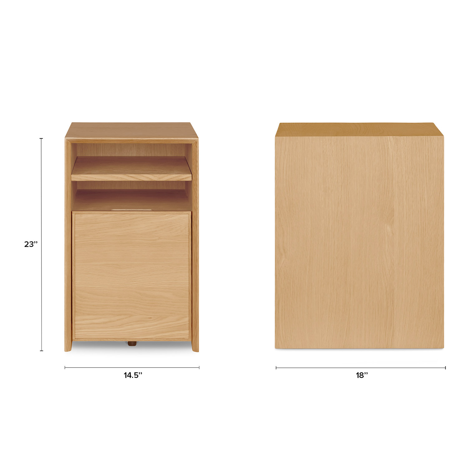 White Oak File Cabinet - Image 10