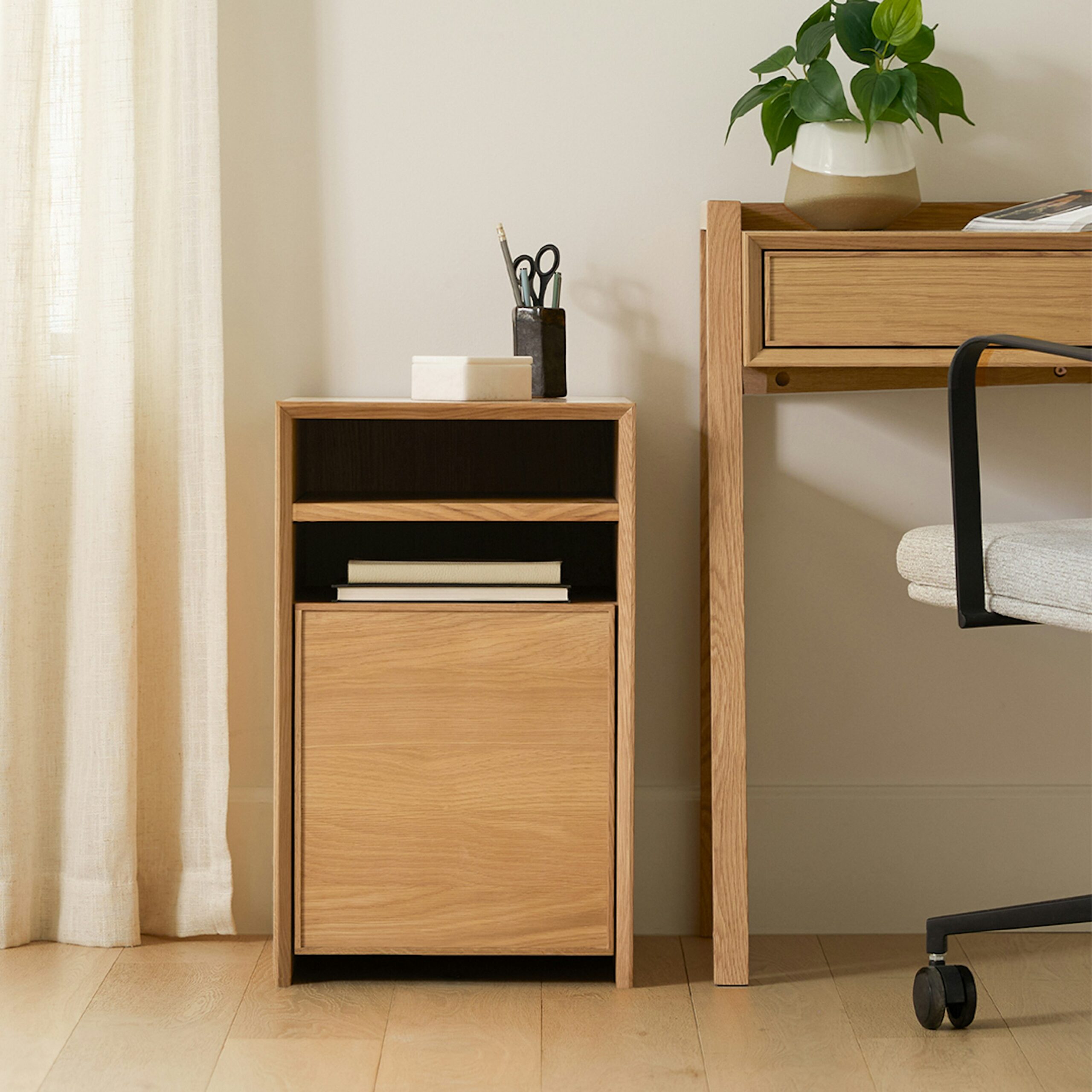White Oak File Cabinet - Image 2